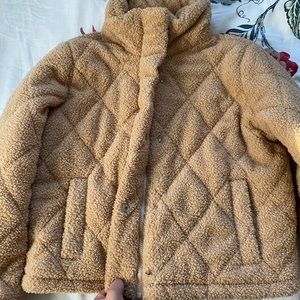 Small Brown/ tan teddy jacket